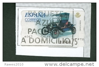 Spanien Automatenmarke 75 Pts. Historisches Auto Oldtimer - Briefe U. Dokumente