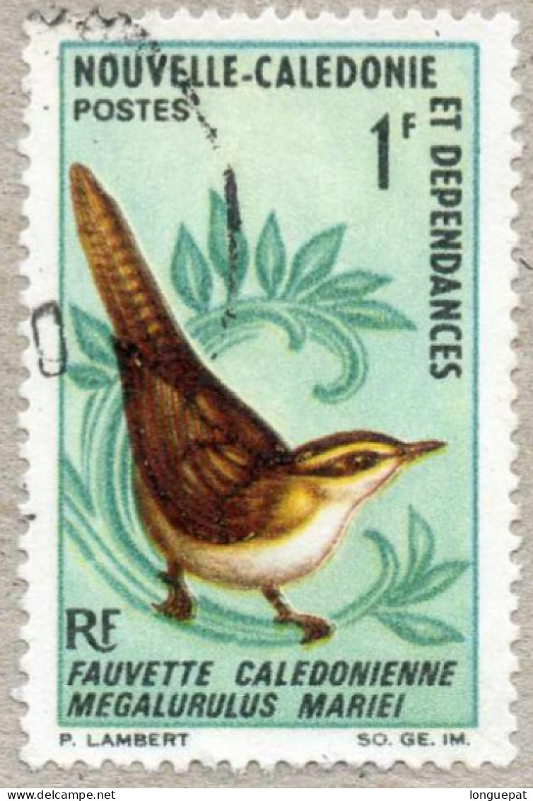 NOUVELLE-CALEDONIE : Oiseaux : Fauvette Calédonnienne  (Megalurus Mariei)- Passereau - - Used Stamps