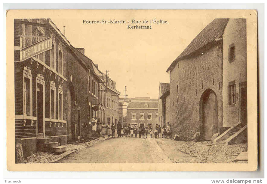 E3442 - FOURON - SAINT - MARTIN  -  Rue De L'église - Kerkstraat - Voeren