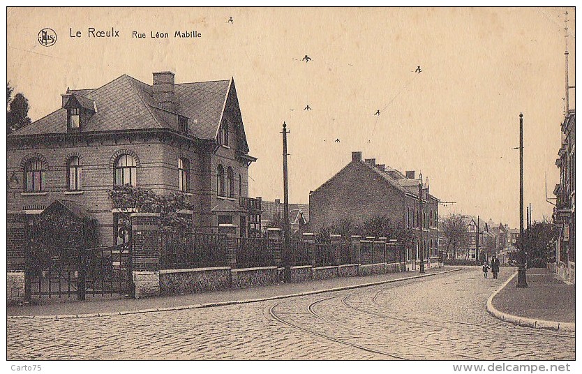 Belgique - Le Roeulx - Rue Léon Mabille / Cachet 1924 - Soignies