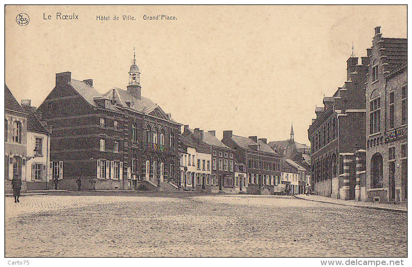 Belgique - Le Roeulx - Grand Place / Cachet 1922 - Soignies