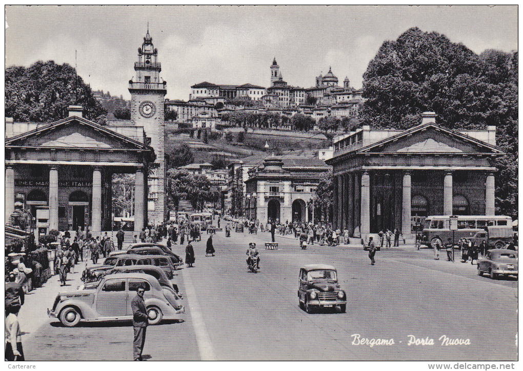 ITALIA,BERGAMO,bergame,porta  Nuova,le Centre,ville Fondée Par CIDNO,le Neveu De Noé,ed Muzio,rare - Bergamo