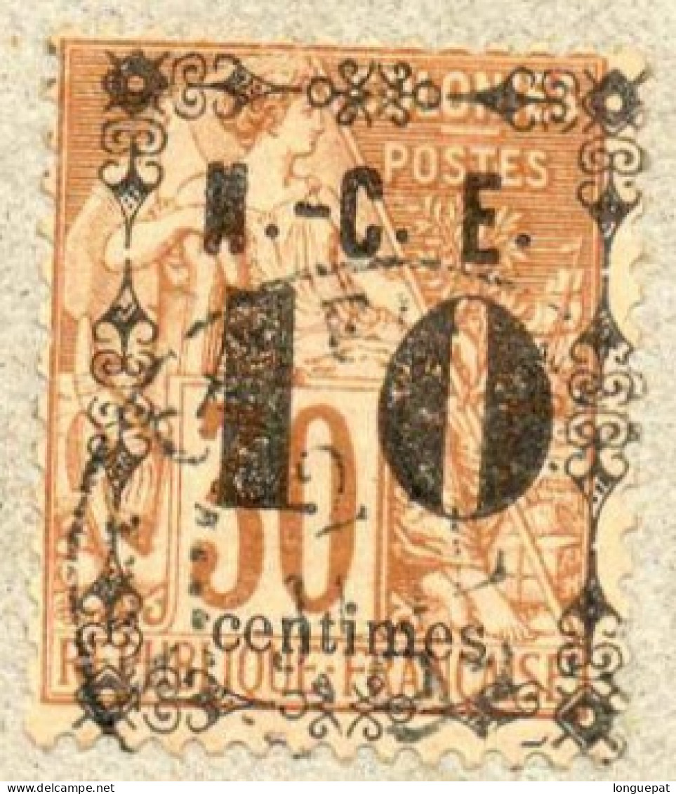 Nelle CALEDONIE :  Timbre Des Colonies Françaises De 1881 Avec Surcharge NCE Et Nouvelle Valeur - Oblitérés