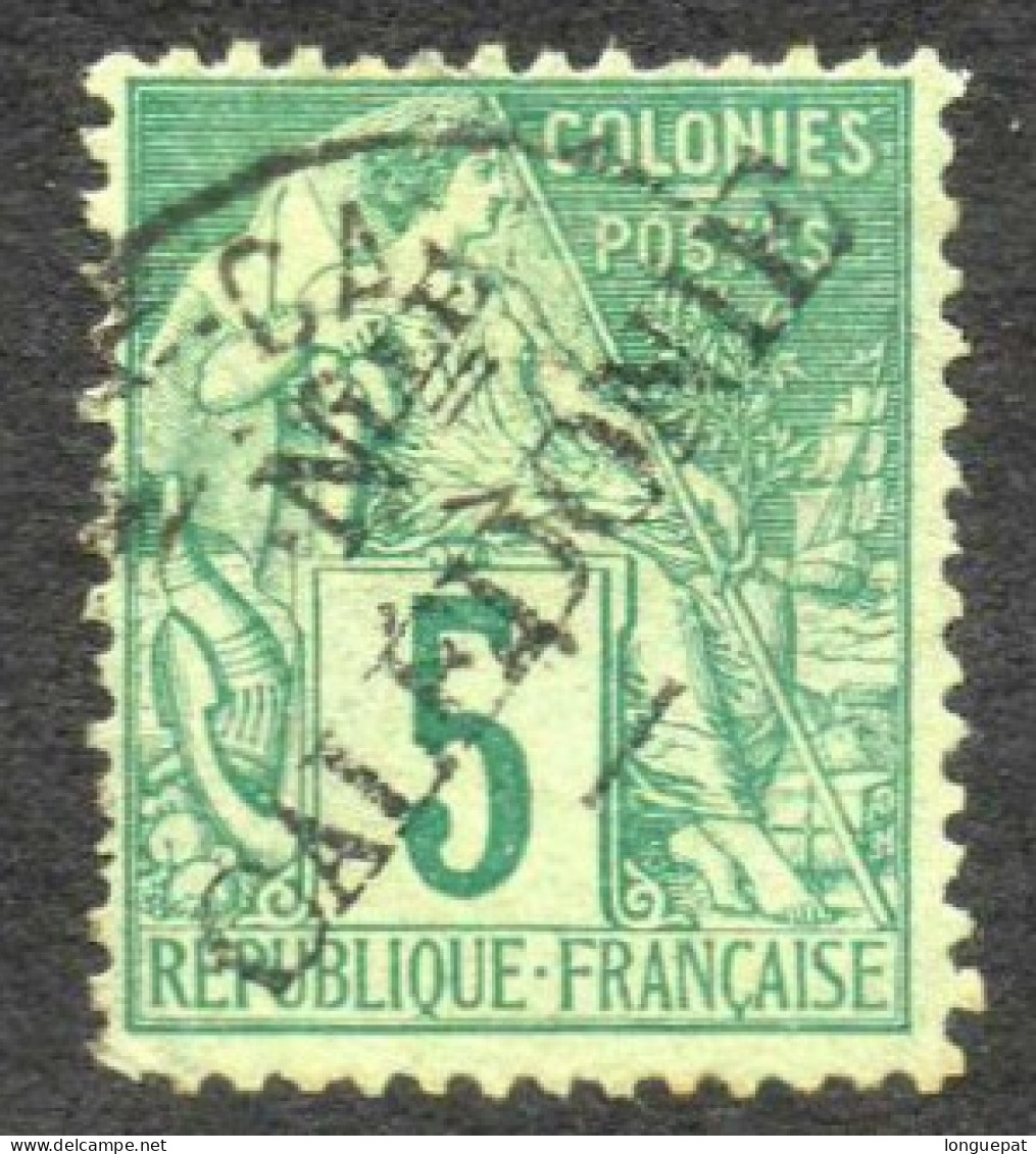 Nelle CALEDONIE :  Timbre Des Colonies Françaises De 1881 Avec Surcharge "Nelle CALEDONIE" - Oblitérés