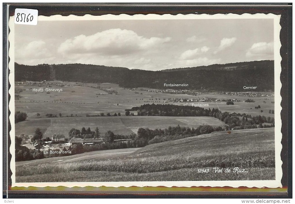 VAL DE RUZ - CERNIER, FONTAINEMELON, FONTAINES, HAUTS GENEVEYS ET LA BROCARDERIE - TB - Cernier