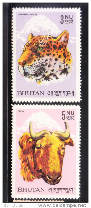 Bhutan 1966 Leopard &amp; Goat MNH - Bhoutan