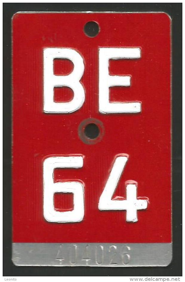 Velonummer Bern BE 64 - Plaques D'immatriculation