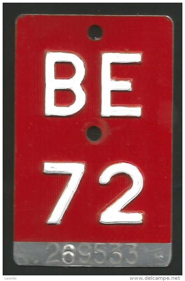 Velonummer Bern BE 72 - Placas De Matriculación