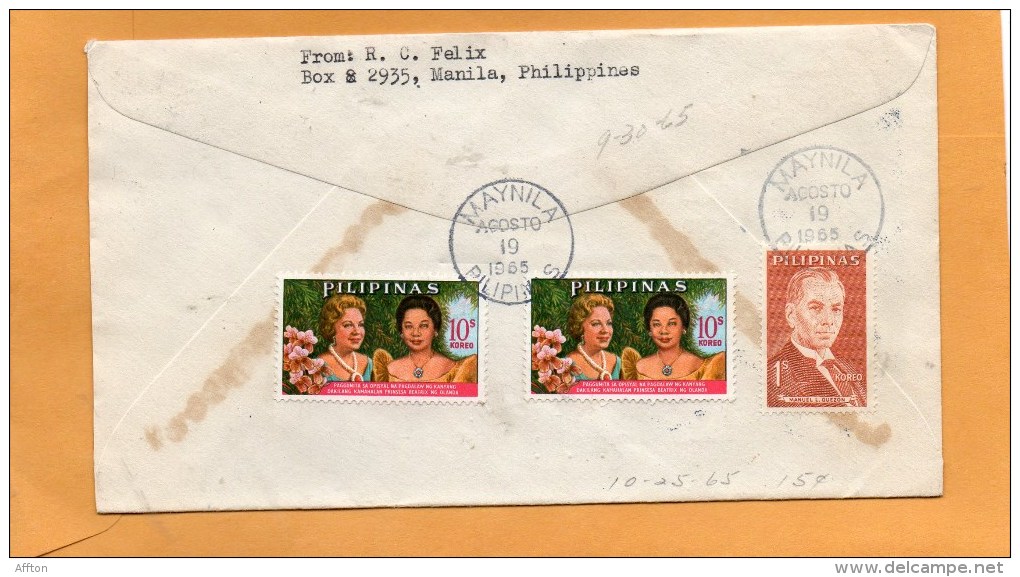 Philippines 1965 FDC - Filipinas