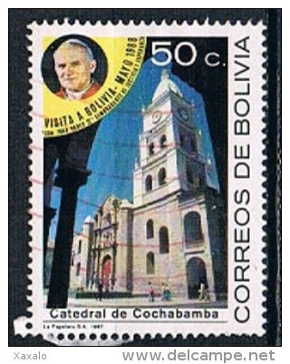 4303 - Bolivia 1988 - Visit Of Pope John Paul II   Used - Bolivië