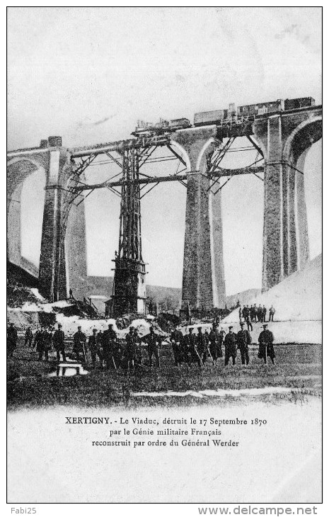 XERTIGNY  Le Viaduc Détruit Le 17 Sept 1870 - Xertigny