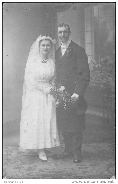 Souvenir De Mariage Du 1.3.1919  - Format Cp - Fritz Juhl, Photogr., Naumburg - Andere & Zonder Classificatie