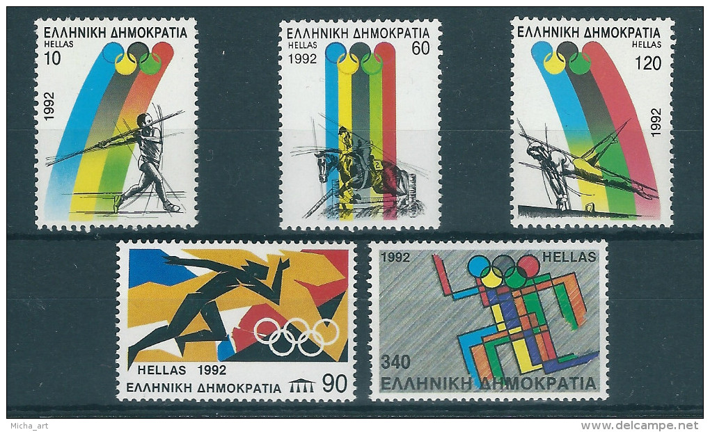 Greece 1992 Barcelona Olympic Games Set MNH Y0003 - Neufs