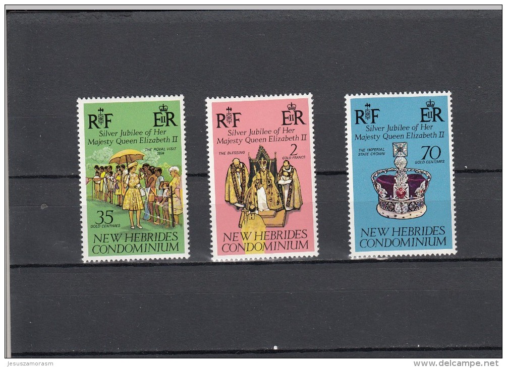 Nueva Hebrides Nº 447 Al 449 - Unused Stamps