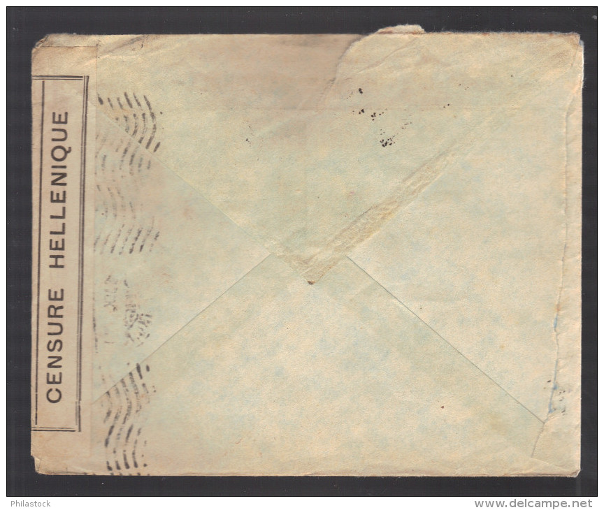 GRECE 1914/1918 Usages Courants Obl. S/enveloppe Censure Militaire Hellenique - Cartas & Documentos