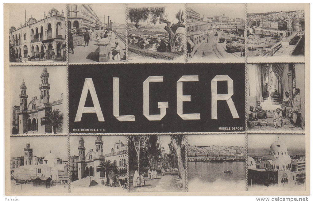 ALGER-  MULTI VUES  ( PAS COURANT) - Alger