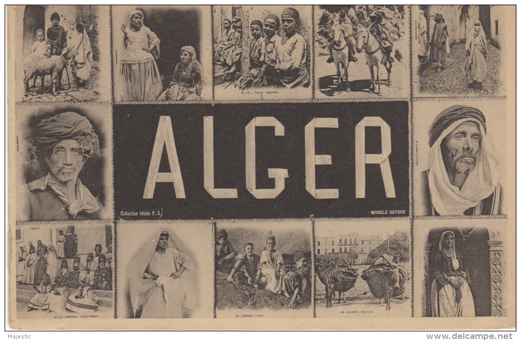 ALGER-  MULTI VUES  ( PAS COURANT) - Algerien