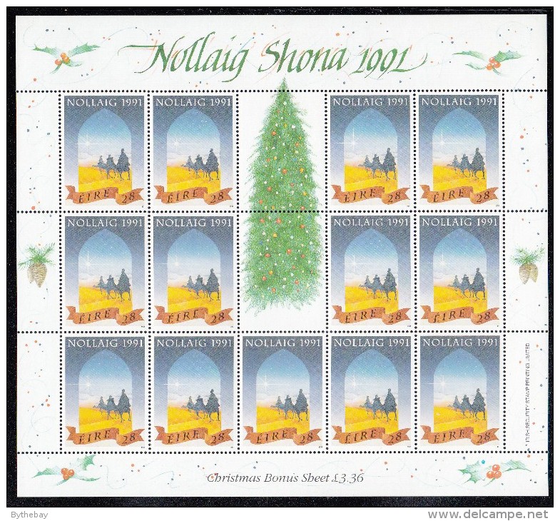 Ireland MNH Scott #848 Minisheet Of 13 28p Wisemen, Star - Christmas - Blocchi & Foglietti