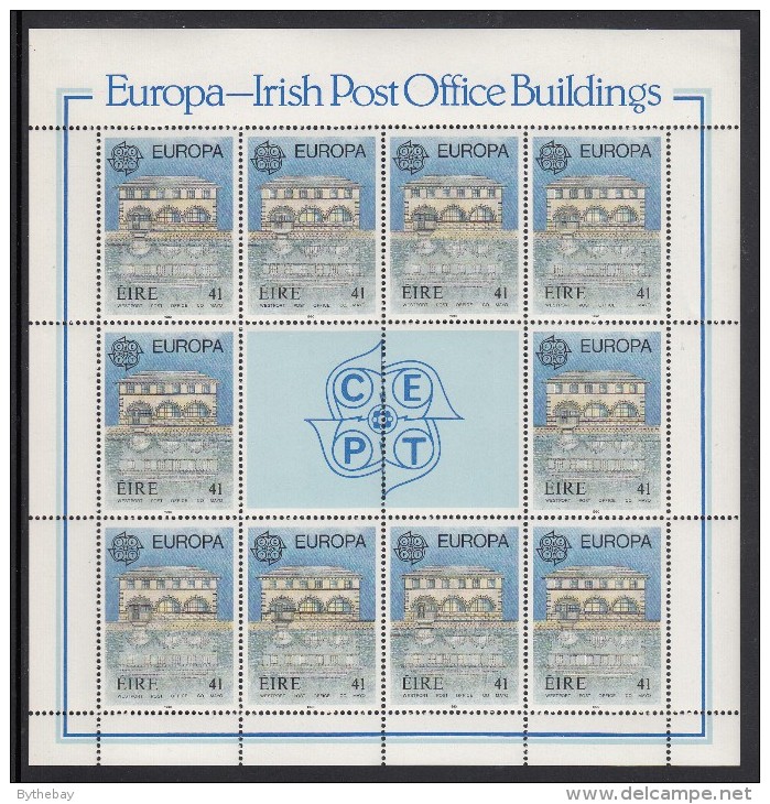Ireland MNH Scott #806 Minisheet Of 10 41p Westport Post Office, County Mayo - EUROPA - Blocks & Sheetlets