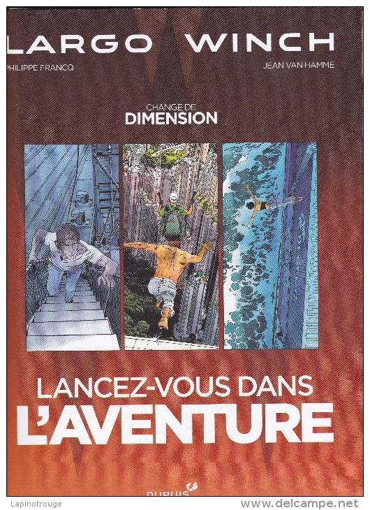 Dossier De Presse Largo Winch Philippe FRANCQ VAN HAMME Dupuis 2013 - Press Books