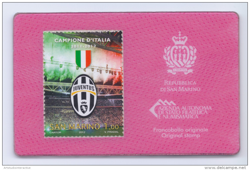 2013 SAN MARINO "JUVENTUS CAMPIONE D´ITALIA 2011/2012" CALAMITA CARD - Abarten Und Kuriositäten