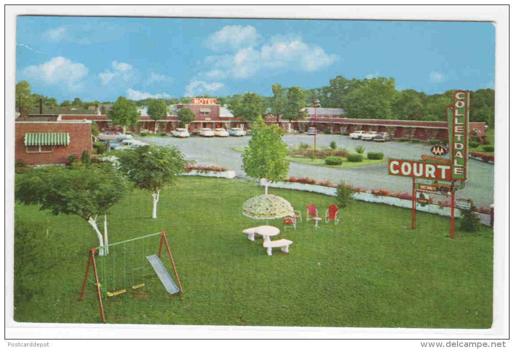 Colletdale Motel Court US 31 Bowling Green Kentucky 1958 Postcard - Bowling Green