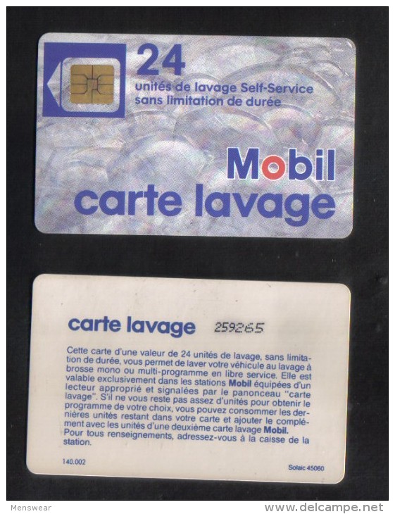 FRANCE- OIL & FUEL  CHIP CARD (  MOBIL 259265 ) - Oil