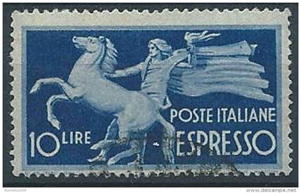 1945-52 ITALIA USATO ESPRESSO 10 LIRE - ED310-2 - Poste Exprèsse/pneumatique