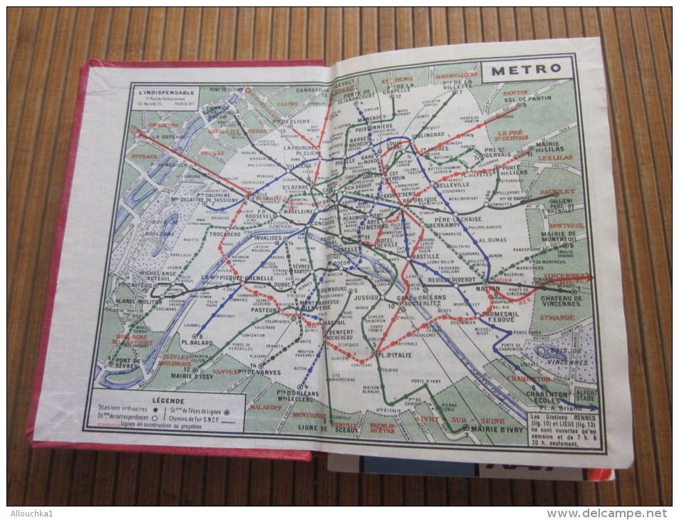 L'indispensable Paris Par Arrondissement : Métro-autobus-banlieue Répertoire Rues+plan 1979 RATP Métro RER Autobus Paris - Europe