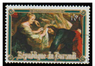 Burundi Scott #507, 10fr Multicolored (1977) Paintings By Rubens, Cto/Never Hinged - Used Stamps