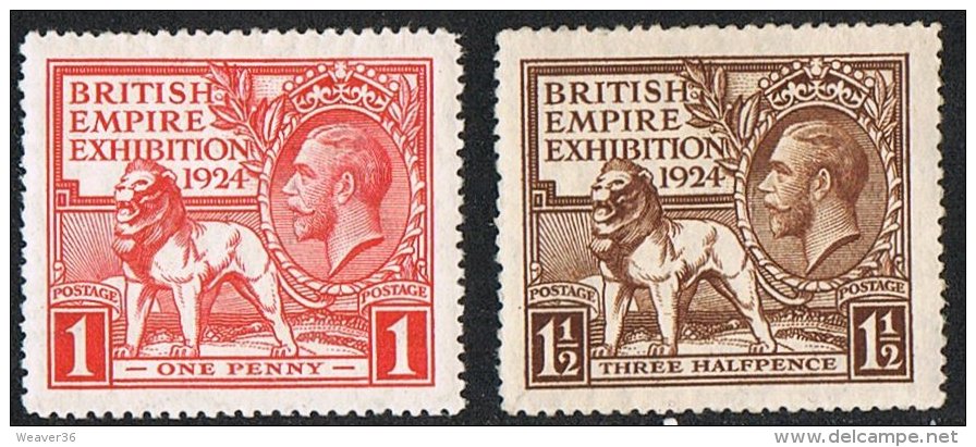 GB SG430-431 1924 Wembley Set 2v Complete Mounted Mint [25/22681/25MM] - Neufs