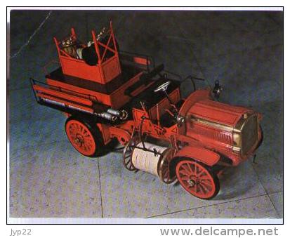 Carton Fourgon Pompe Automobile Modèle 1906 - Pompier Incendie Feu ... - Pub Solupred Labo ISH - Bomberos