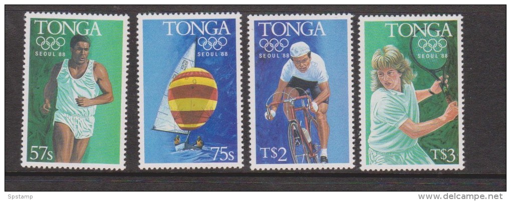 Tonga 1988 Seoul Olympic Games Set (4) MNH - Tonga (1970-...)