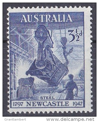 Australia 1947 31/2d Steel - Newcastle MNH - Neufs