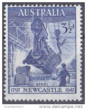 Australia 1947 31/2d Steel - Newcastle MNH - - Neufs