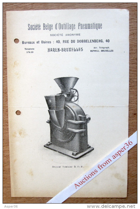 Société Belge D'Outillage Pneumatique, Rue Du Dobbelenberg, Haren-Bruxelles - Collections