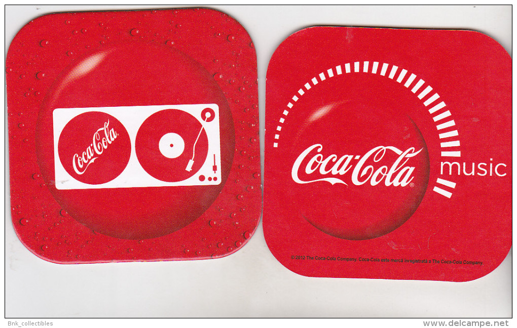 Romanian Coca Cola Coaster - Coca Cola Music - Bierviltjes