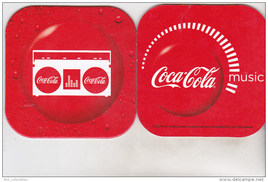 Romanian Coca Cola Coaster - Coca Cola Music - Sottobicchieri Di Birra