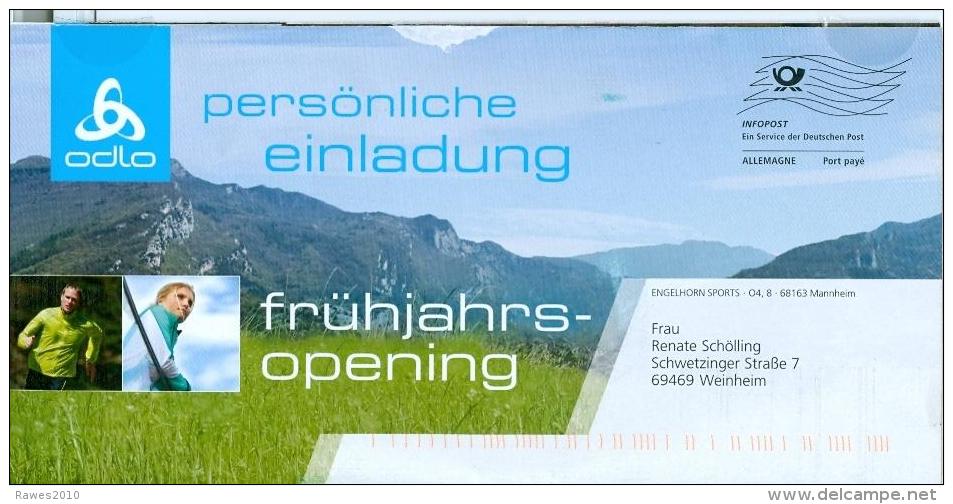 BRD Mannheim Infopost Allemagne FRW 2011 Engelhorn Sports Odlo Läufer Frühling - Briefe U. Dokumente