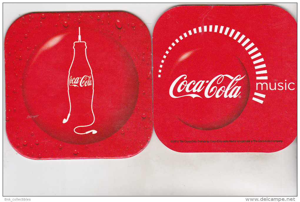 Romanian Coca Cola Coaster - Coca Cola Music - Sottobicchieri Di Birra