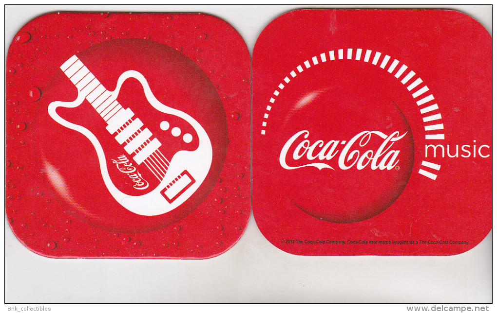 Romanian Coca Cola Coaster - Coca Cola Music - Sottobicchieri Di Birra