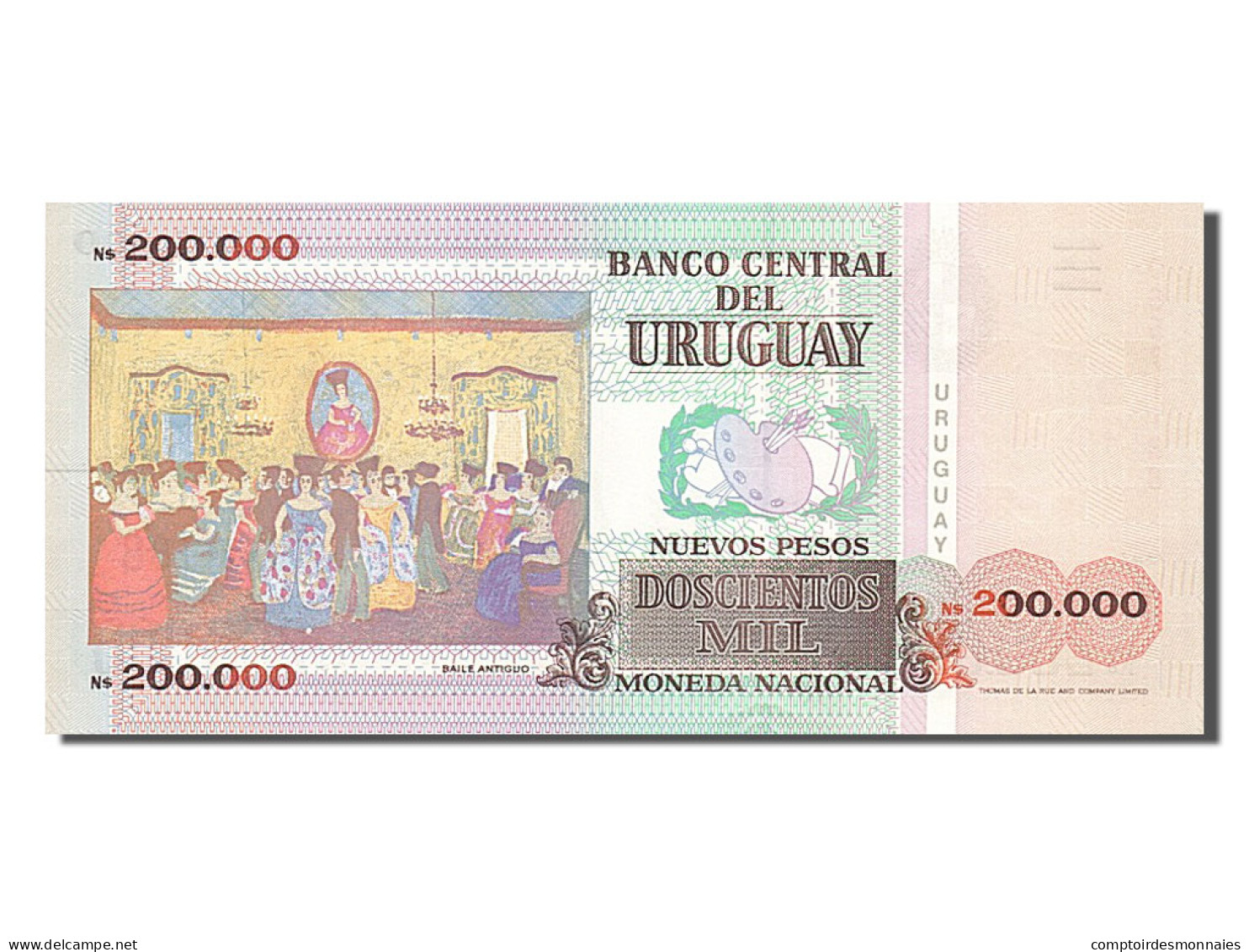 Billet, Uruguay, 200,000 Nuevos Pesos, 1992, NEUF - Uruguay