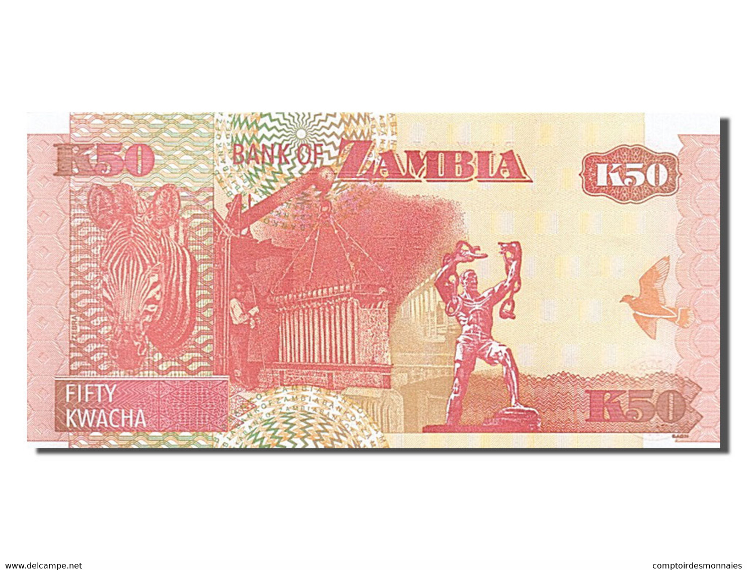 Billet, Zambie, 50 Kwacha, 2007, NEUF - Zambia