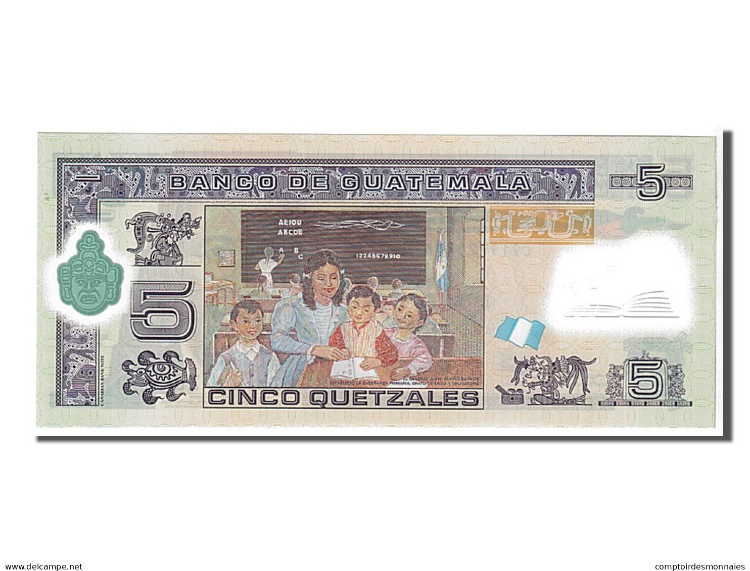 Billet, Guatemala, 5 Quetzales, 2011, KM:122, NEUF - Guatemala