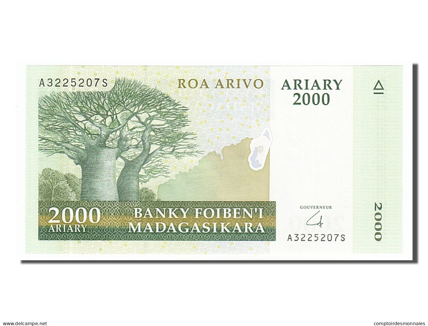 Billet, Madagascar, 2000 Ariary, 2003, NEUF - Madagaskar