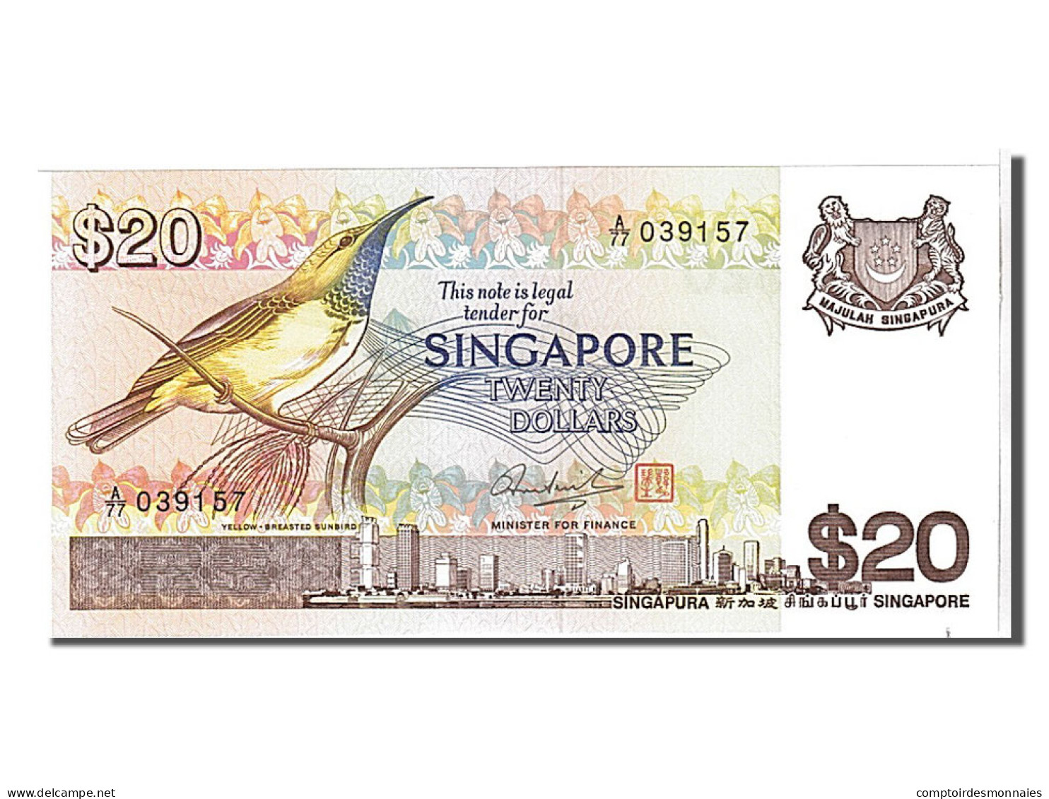 Billet, Singapour, 20 Dollars, 1979, KM:12, NEUF - Singapur