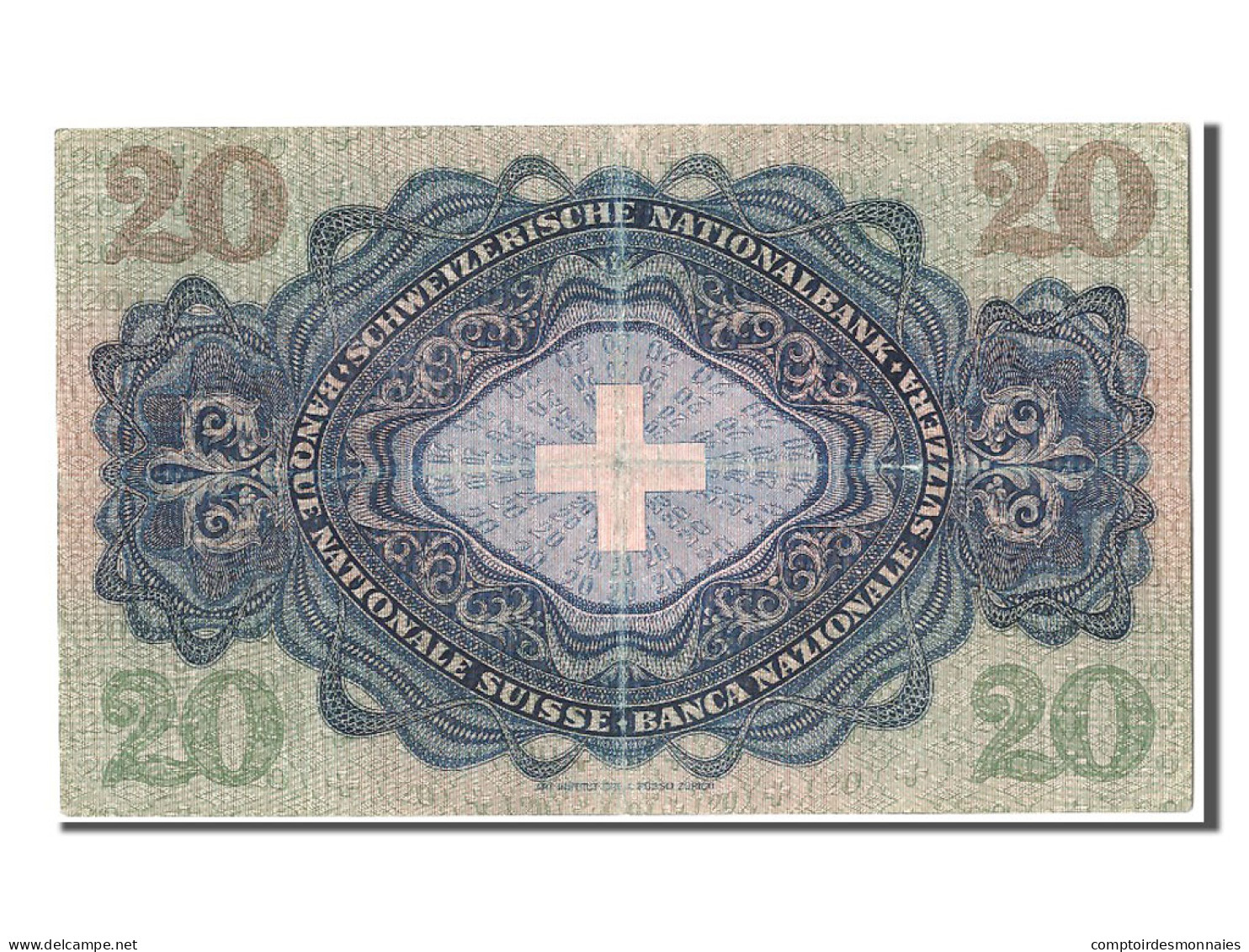 Billet, Suisse, 20 Franken, 1947, 1947-10-16, TTB+ - Suisse