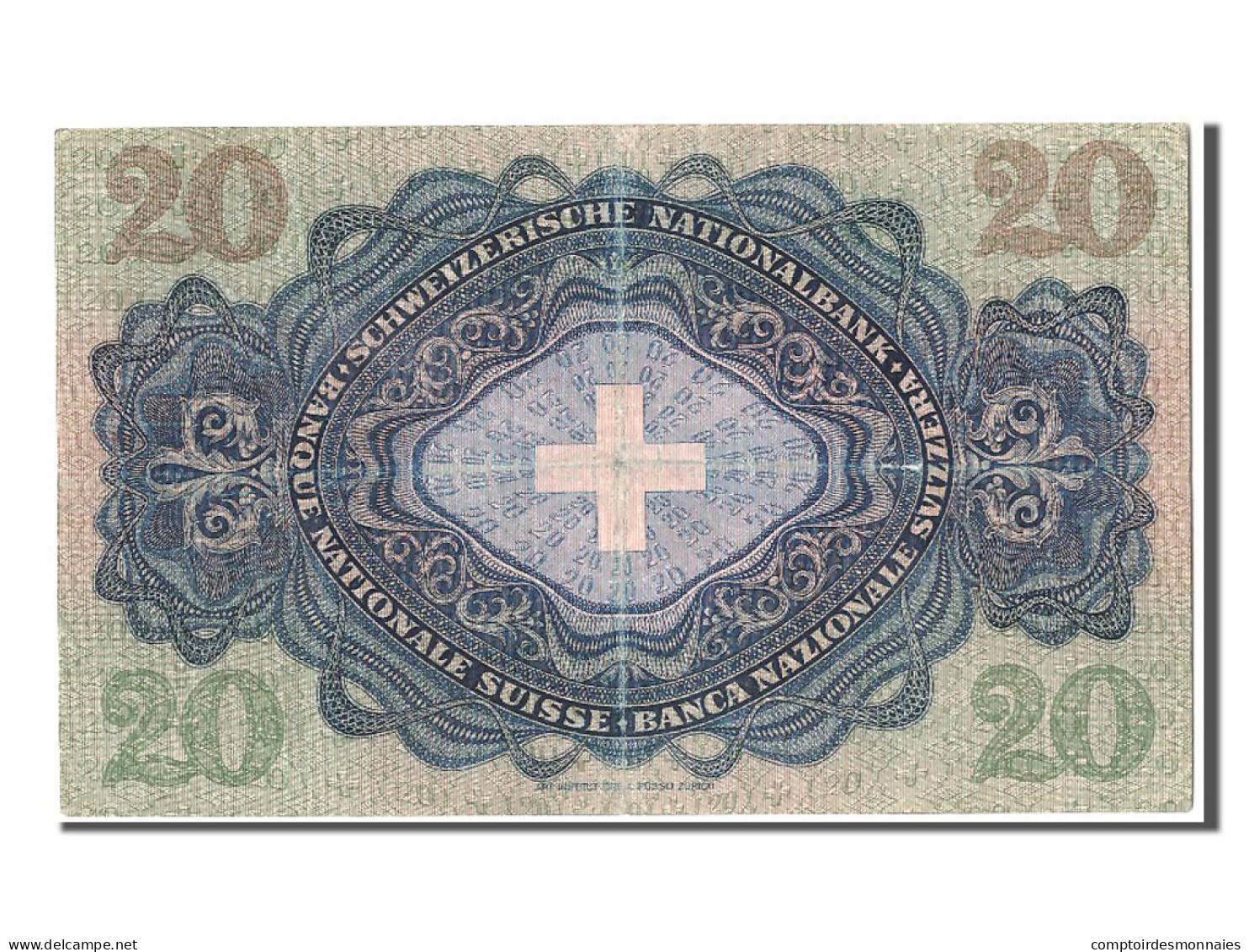 Billet, Suisse, 20 Franken, 1947, 1947-10-16, TTB+ - Switzerland