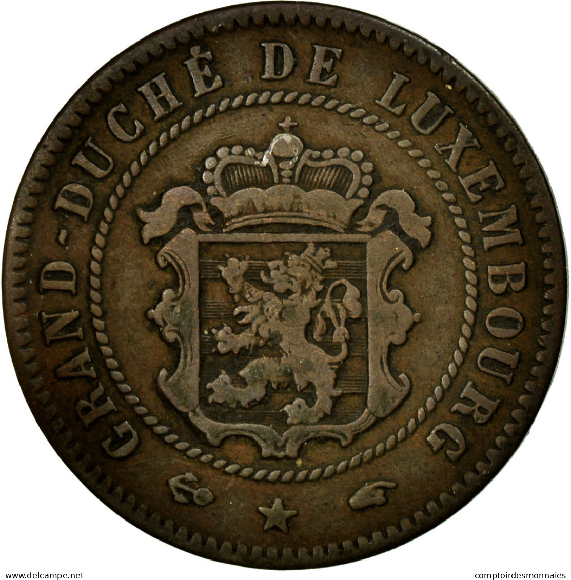 Monnaie, Luxembourg, William III, 5 Centimes, 1860, Paris, TB+, Bronze, KM:22.2 - Luxembourg