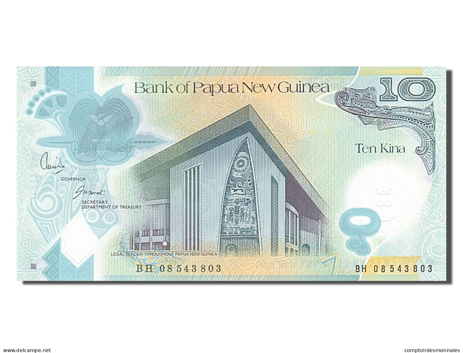 Billet, Papua New Guinea, 10 Kina, 2008, NEUF - Papouasie-Nouvelle-Guinée